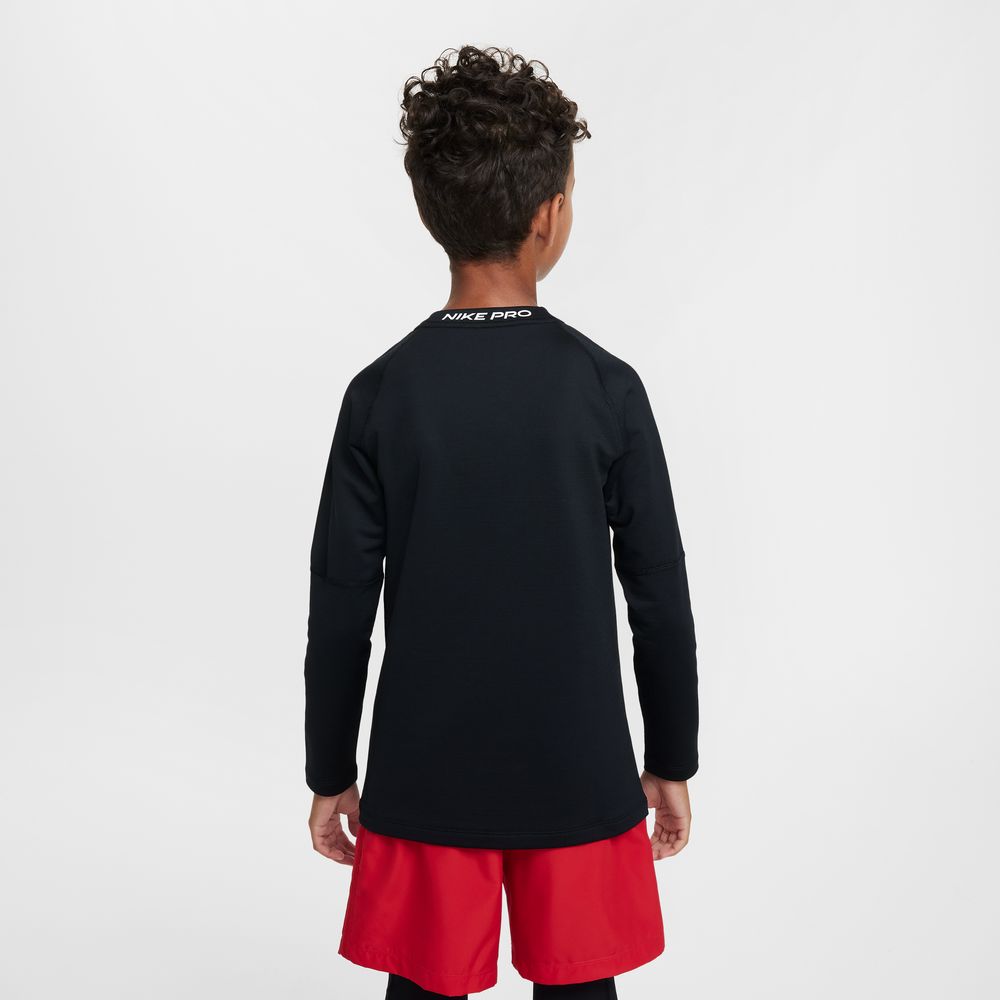 Nike Boys' Pro Dri-FIT Long-Sleeve Training Crewneck Top
