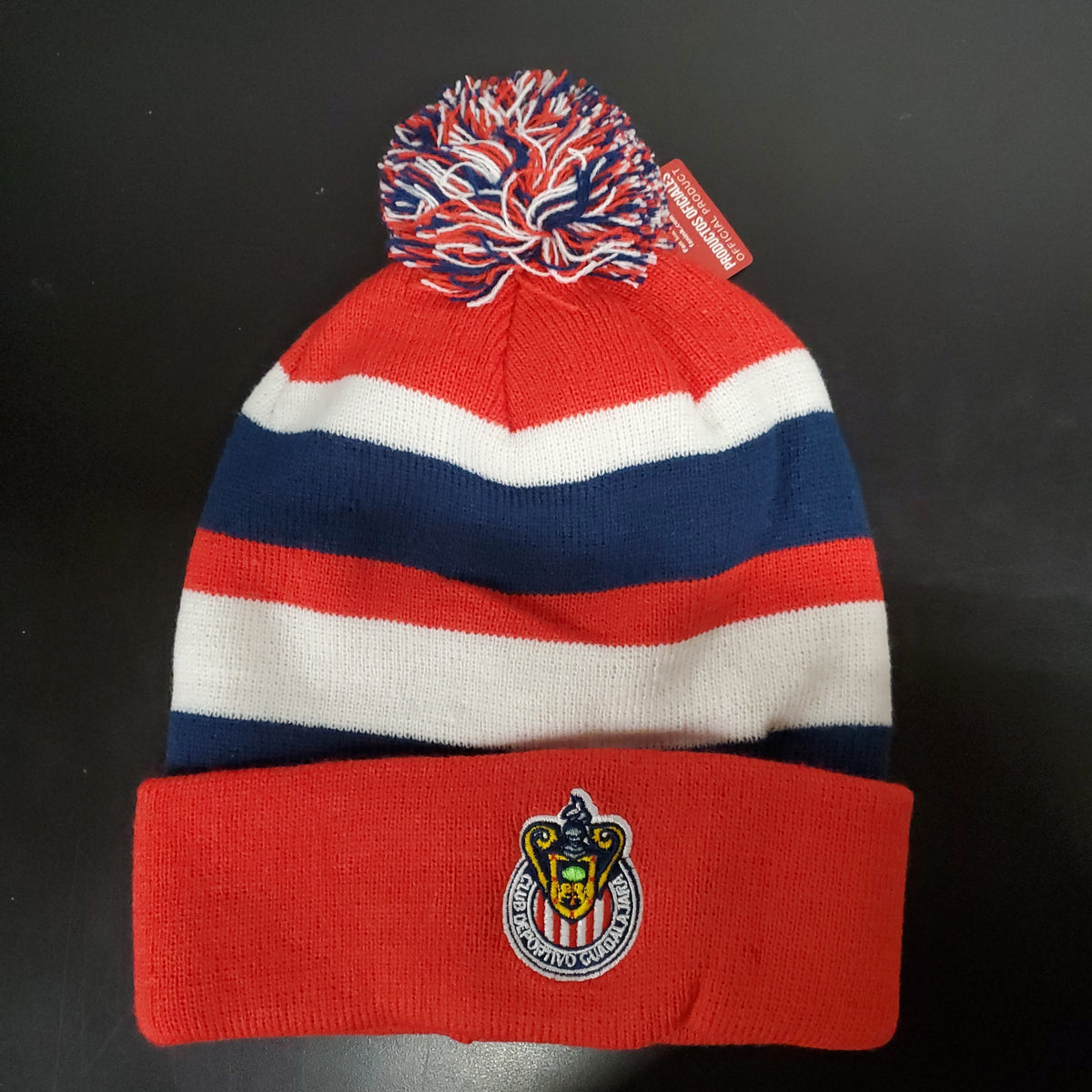 Fan Ink  Chivas Cuffed Pompom Beanie