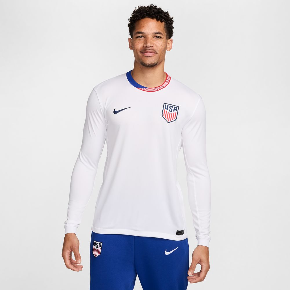 Nike USA 2024 Long Sleeve Stadium Home Jersey