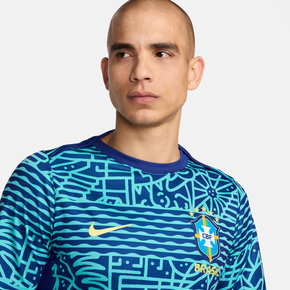 Nike Brazil 2024 Academy Pro Short Sleeve Pre-Match Top