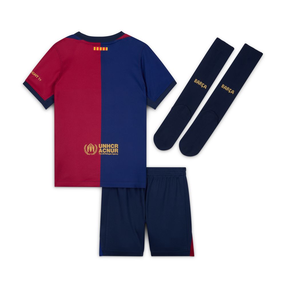 Nike Barcelona 2024/25 Home Little Kids Mini Kit