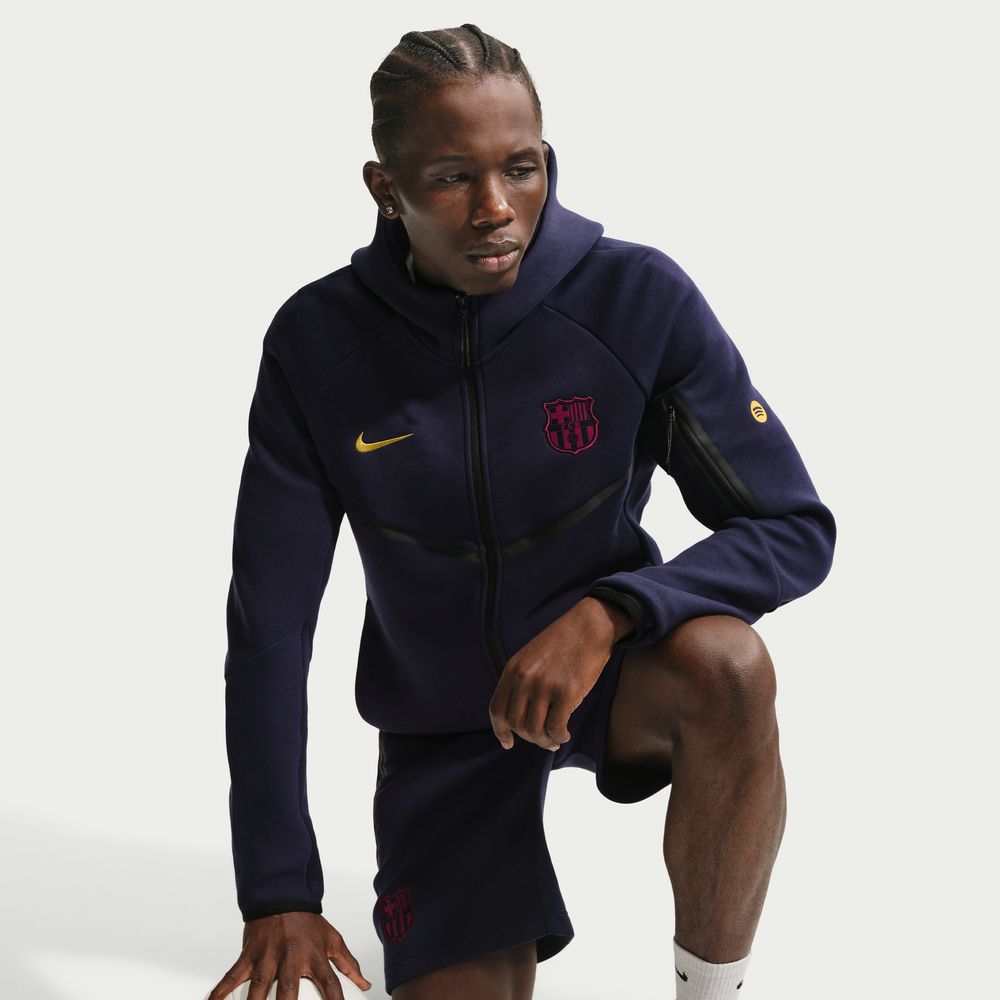Nike FC Barcelona 2026/27 Tech Fleece Windrunner Soccer Full-Zip Hoodie